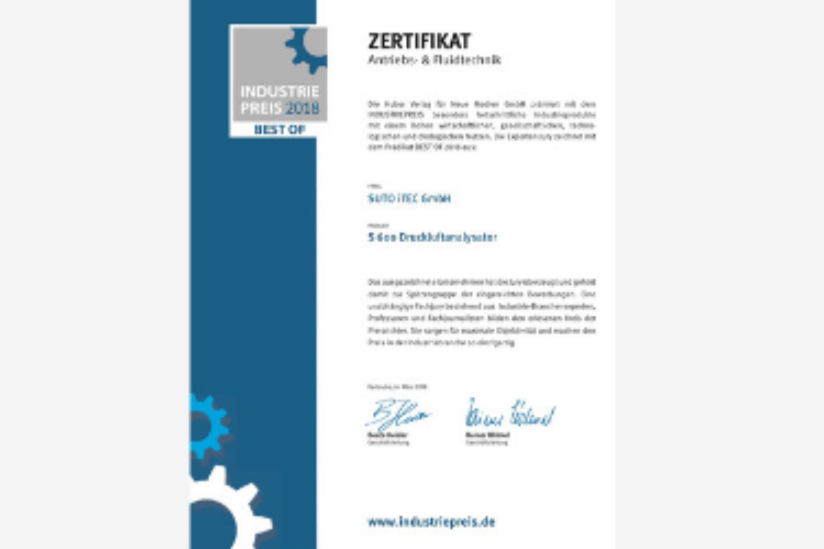 Documento informativo sobre un premio recibido por SUTO